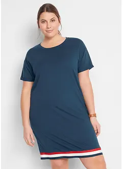Jersey jurk van zachte viscosemix, korte mouw, bonprix