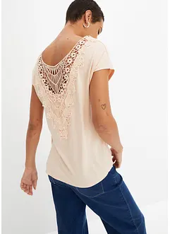 Shirt met gehaakte inzet, bonprix