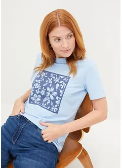 T-shirt met bloemenprint, bonprix