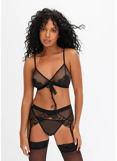 Bralette + string + jarretels (3-dlg. set), VENUS