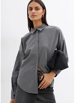 Omkeerbare oversized blouse van viscosemix, bonprix