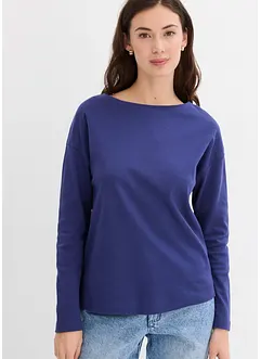Longsleeve van puur, zwaar biologisch katoen, bonprix