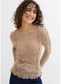Gebreid shirt met structuurpatroon, bonprix