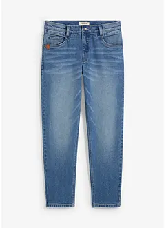 Loose fit stretch jeans van stevig denim, tapered, bonprix