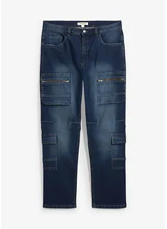 Loose fit cargo jeans, straight, bonprix