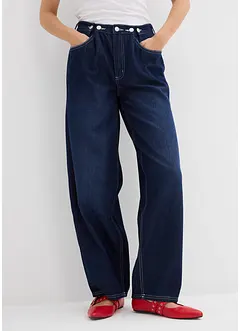 Ballonjeans met knopen, mid waist, bonprix