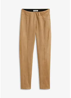 Imitatieleren broek met comfortabele band, bonprix