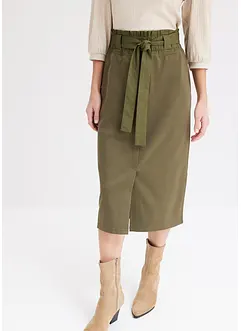 Jersey rok met geweven details, bonprix
