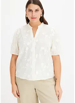 Blouse met korte mouw van katoen, bonprix