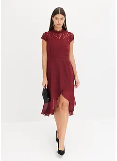High-low jurk met elegant kant, bonprix
