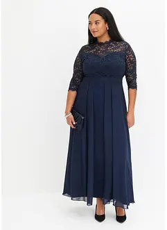 Maxi jurk met kant, bonprix