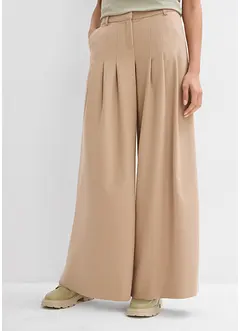 Bandplooibroek met hoge band van viscose-mix, bonprix