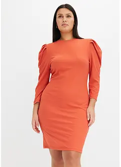 Geribde jurk van jersey, bonprix