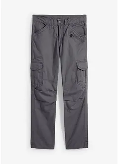 Loose fit cargo broek van puur katoen, straight, bonprix