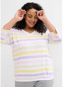 Slub shirt van biologisch katoen, 3/4 mouwen, bonprix