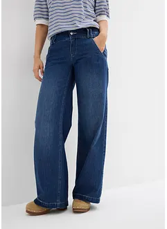 Wide leg jeans, high waist, super soft, bonprix