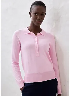 Polo trui met zijde, bonprix
