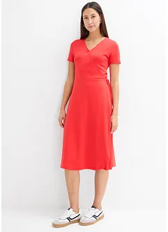 Jersey jurk met wikkeldetail, bonprix