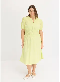 Midi jurk met elastische taille, bonprix