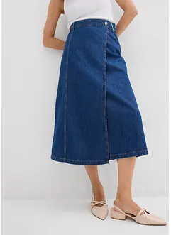 Spijkerrok in wikkellook, super soft, bonprix