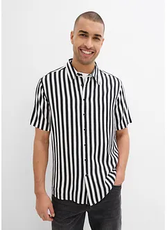 Overhemd met korte mouwen van zachte viscose, bonprix