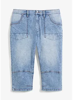 Regular fit 3/4 stretch jeans, straight, bonprix