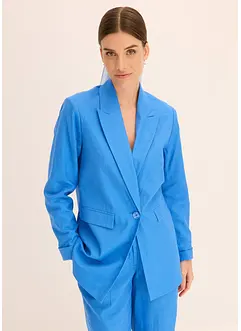 Casual linnen blazer met brede revers, bonprix