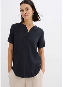 Blouse met korte mouwen van een soepele viscosemix, bonprix