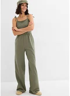 Jersey jumpsuit met spaghettibandjes, bonprix