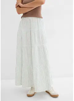 Gestreepte maxi rok van puur katoen, bonprix