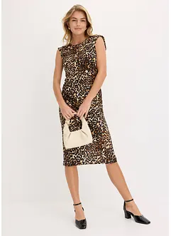 Midi jurk met rimpels, bonprix