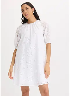 Jurk met broderie anglaise, bonprix