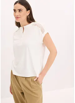 Shirt met kanten inzetstuk, bonprix