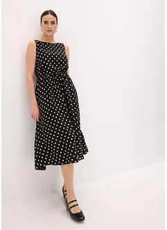 Midi jurk met bindceintuur, bonprix