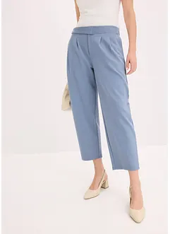 Jersey broek met bandplooien, bonprix