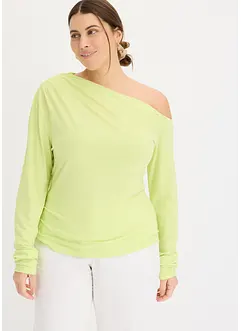 Off shoulder shirt met rimpels, bonprix