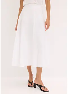 Midi rok van soepele viscosemix, bonprix