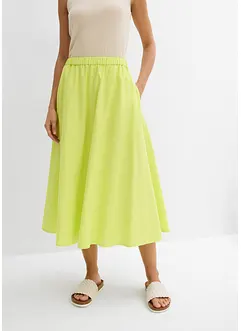 Midirok van een soepel vallende linnenmix, bonprix