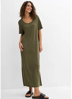 Comfortabele shirtjurk met split in maxilengte, bonprix