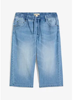 Jongens lang instap jeans bermuda, slim fit, bonprix