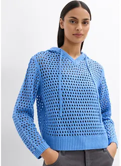 Ajour trui met capuchon, bonprix