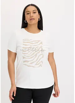 Shirt met opvallende zebra print, bonprix