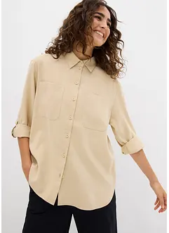 Blouse van een vloeiende viscosemix, bonprix