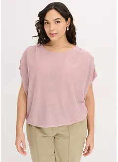 Shirt van lurex met drapering, bonprix