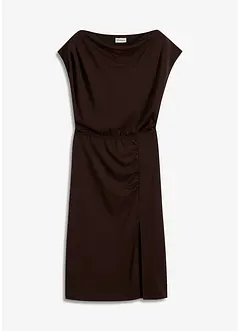Asymmetrische jersey jurk met rimpels, bonprix