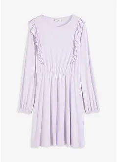 Jersey jurk met volants, bonprix