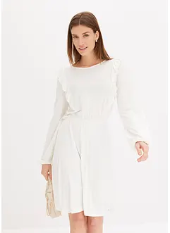 Jersey jurk met volants, bonprix