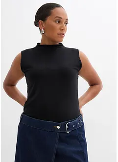 Top van elastische katoenmix, bonprix