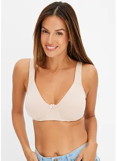 Niet-gevulde T-shirt bh met beugels en biologisch katoen (set van 2), bonprix