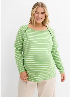 Zwangerschapsshirt / voedingsshirt van katoen met drukknopen, bonprix